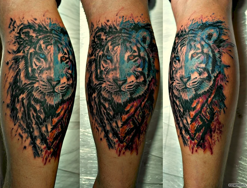 Cool calf tattoo