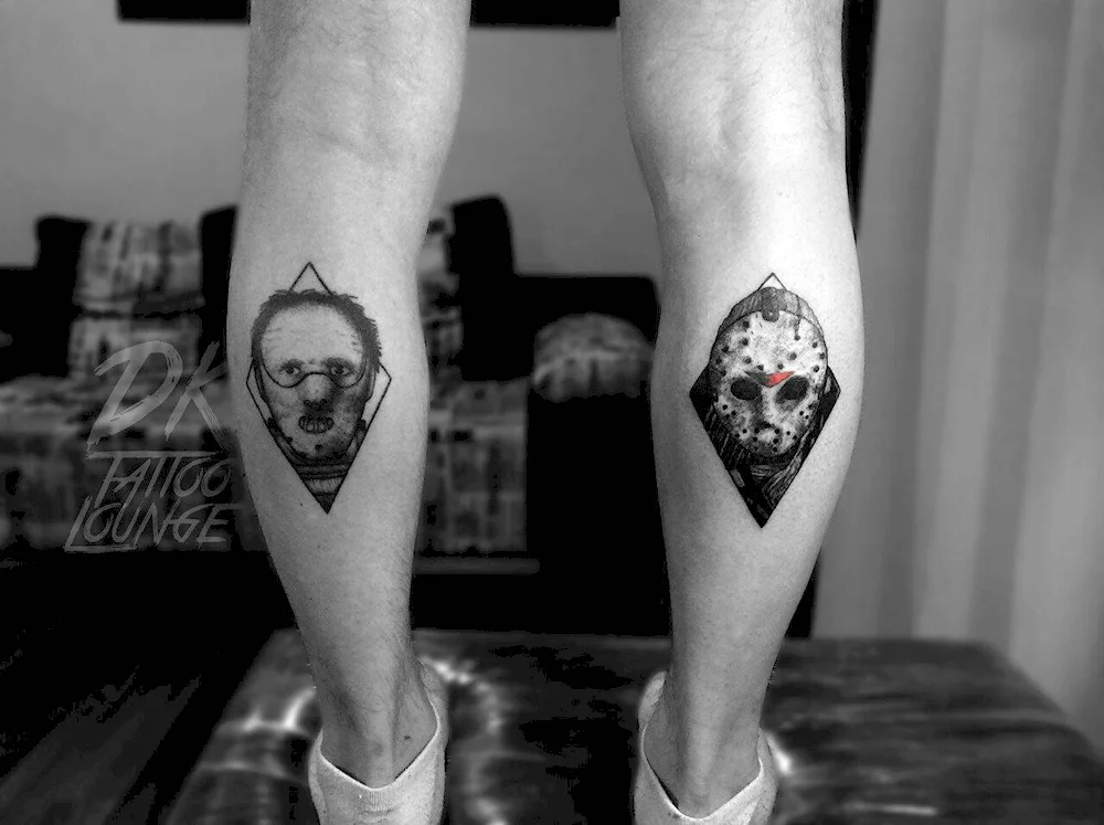 Tattoo on the calf