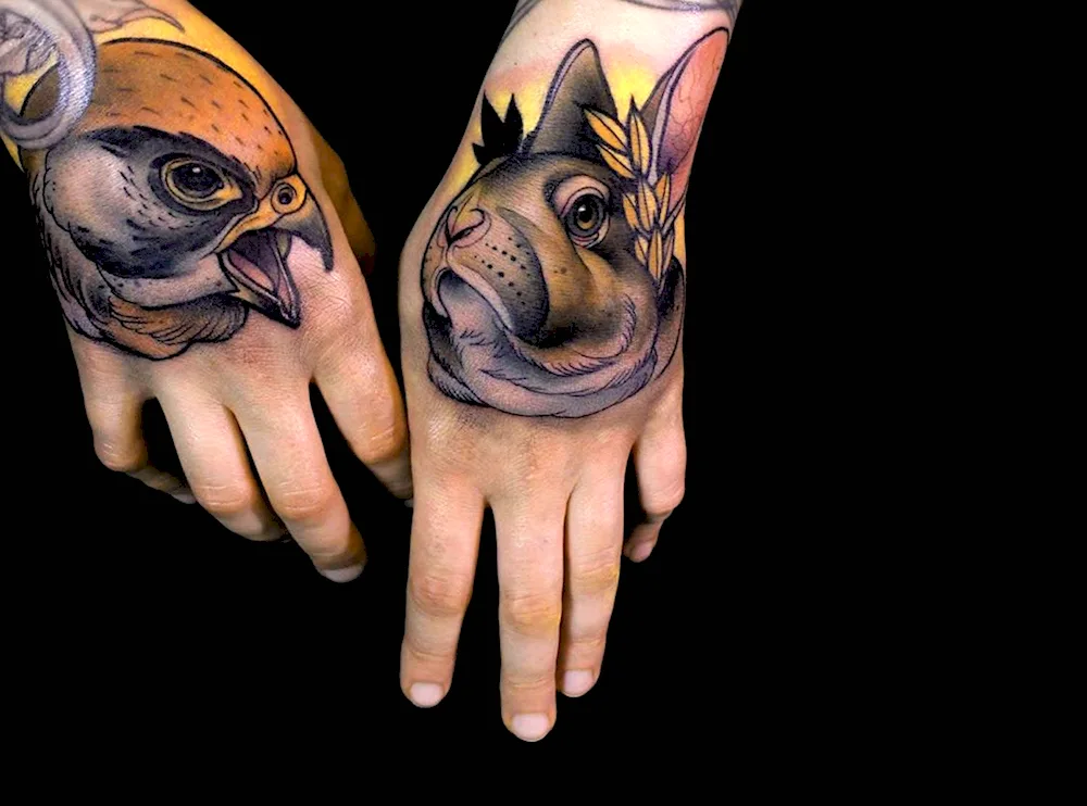 Hand tattoo