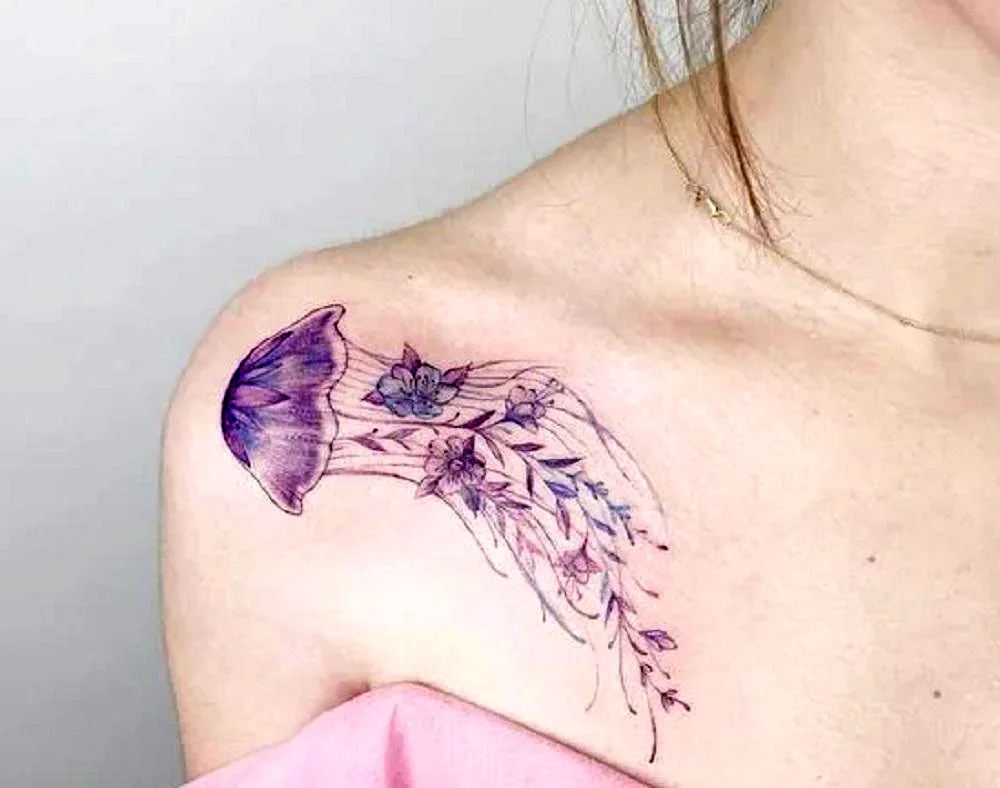 Collarbone tattoo for girls