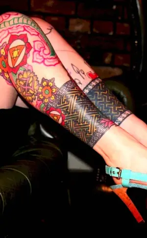 Leg tattoo