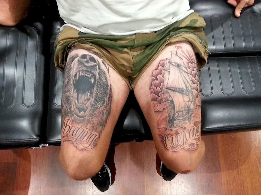 Tattoo on knee