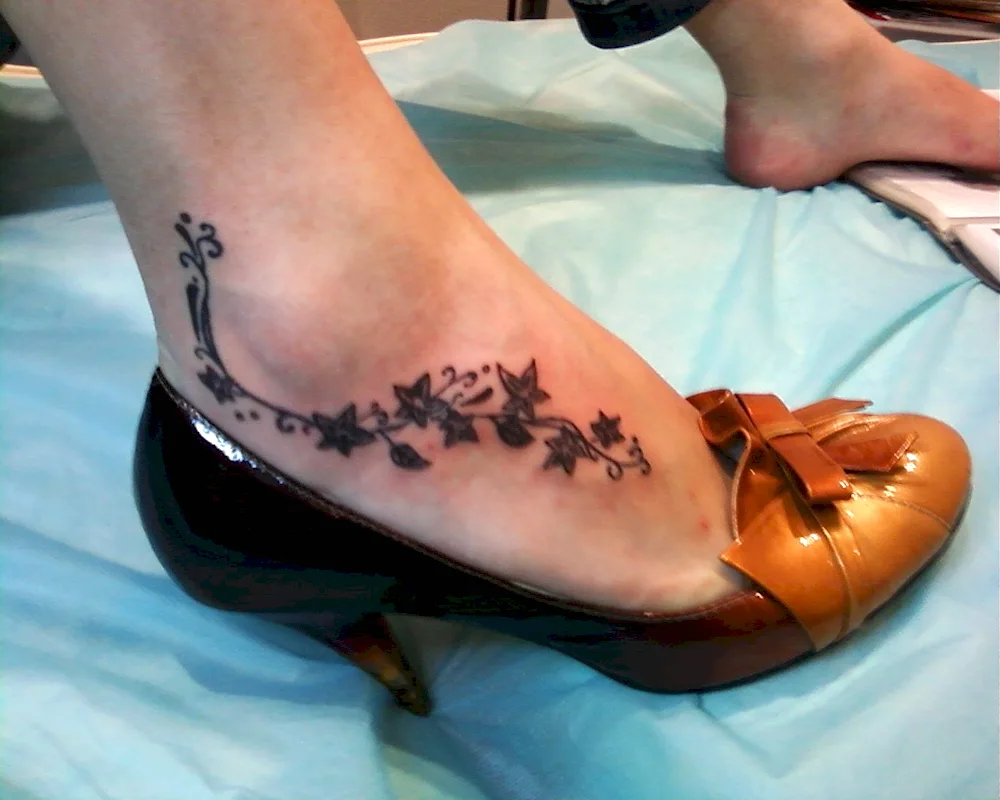 Ankle tattoo for girls