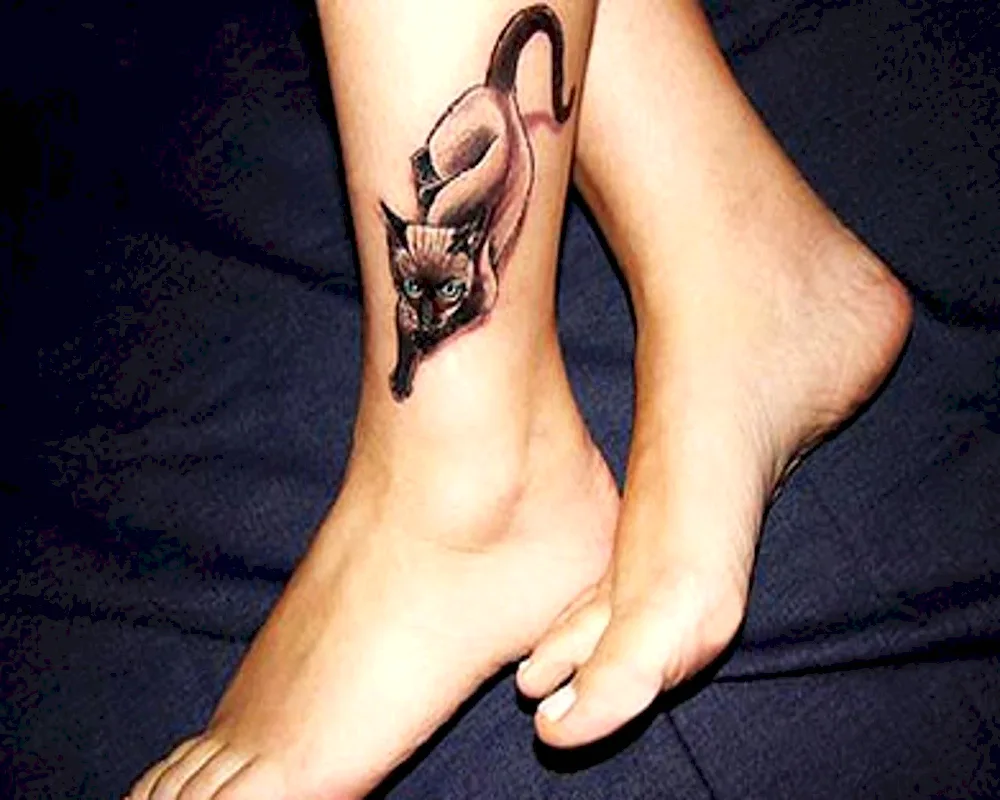 Ankle tattoo for girls