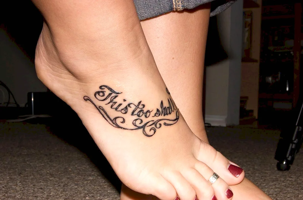 Tattoos on the foot