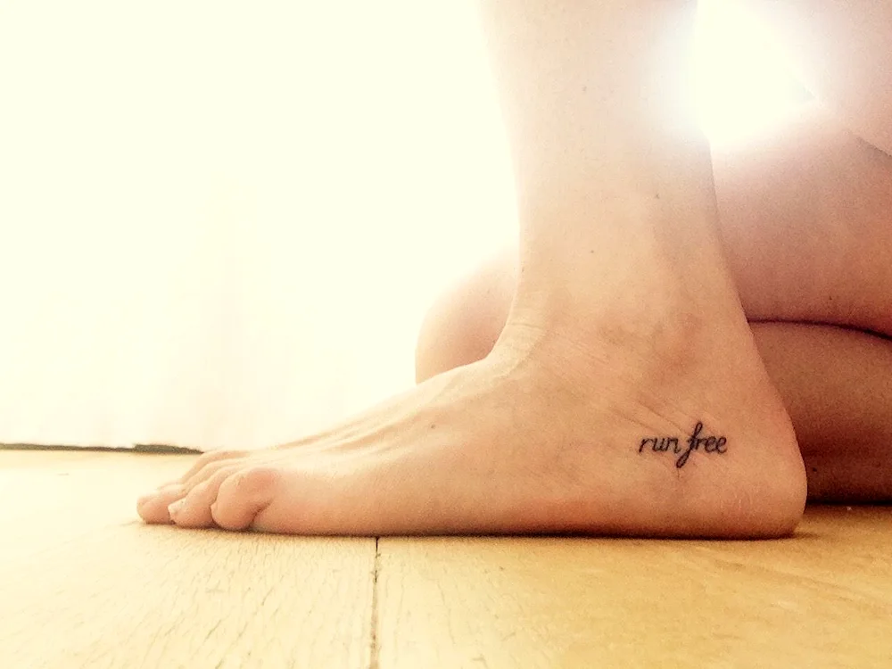 Tattoo on the leg ankle tattoo for girls