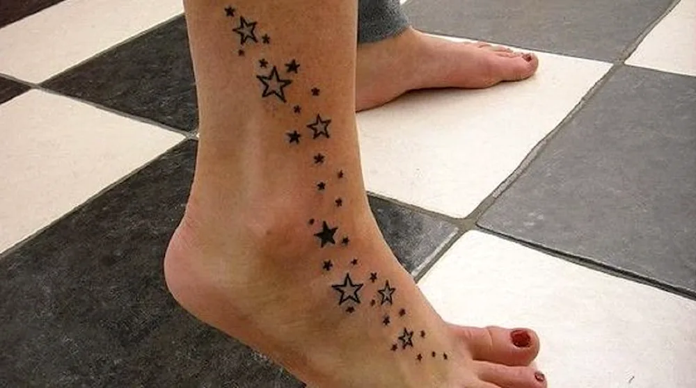 Ankle tattoo for girls