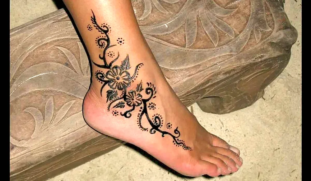 Foot tattoos for girls