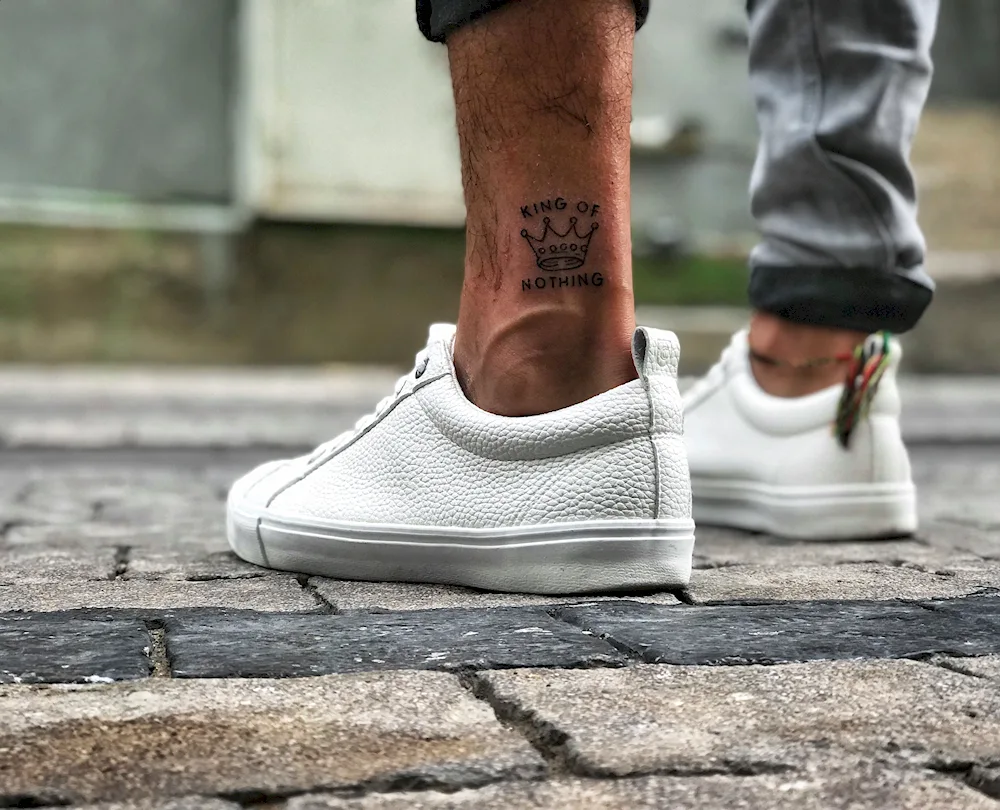 Men's small tattoo