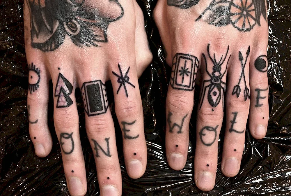 Hand tattoos