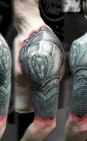 Shoulder tattoo men's armour Kolchuga