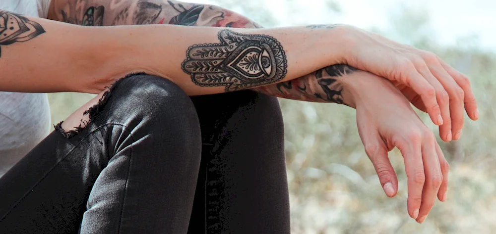 Arm tattoos