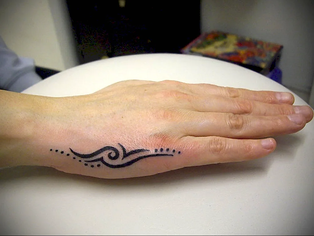 Hand tattoo