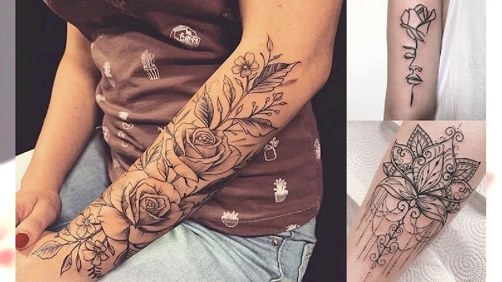 Sleeve tattoo for girls