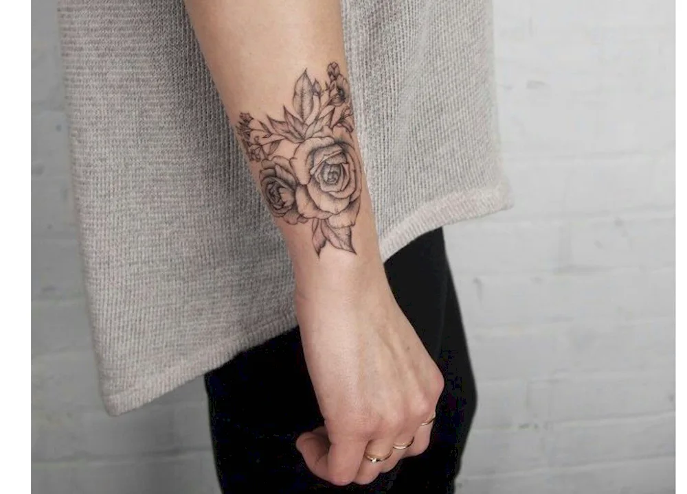 Beautiful tattoos on arm