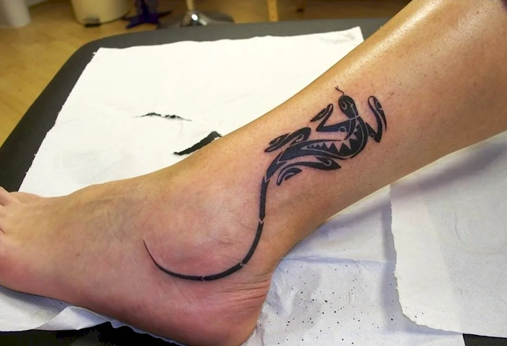 Ankle tattoo for girls