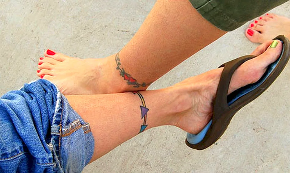 Ankle tattoo