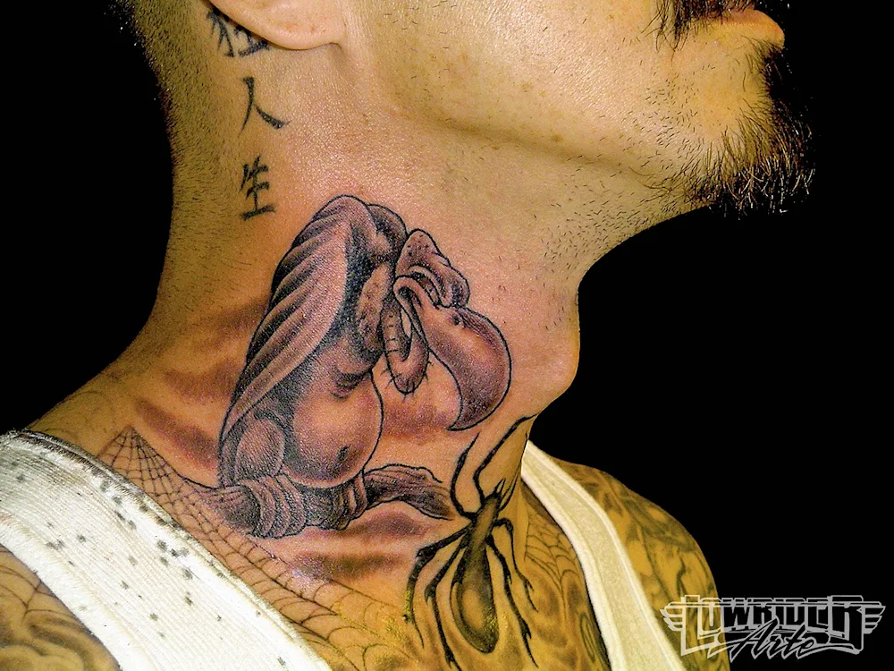 Neck tattoos for men