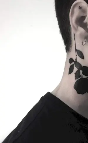 Neck tattoo