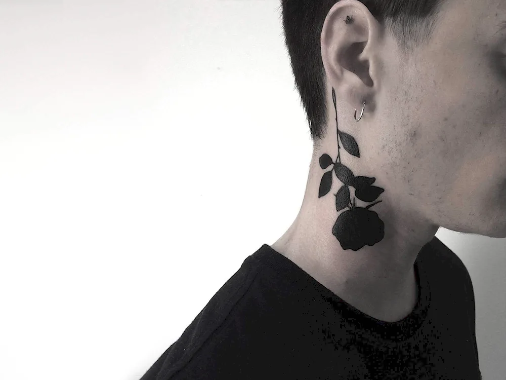 Neck tattoo