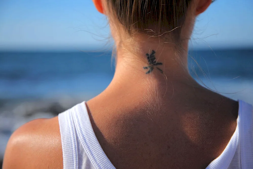 Neck tattoos for girls