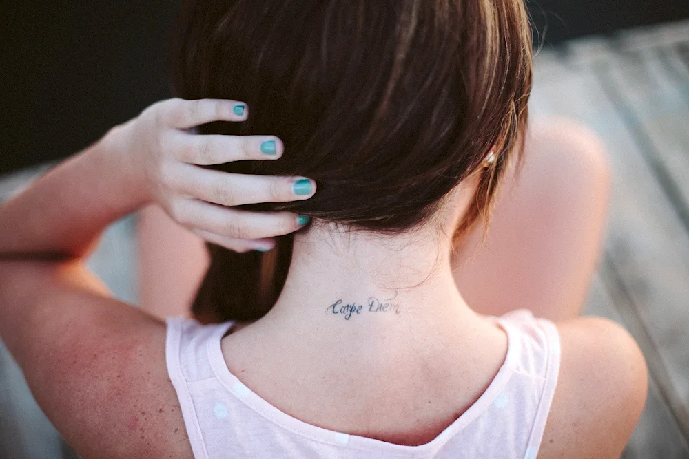 Neck tattoos for girls girls