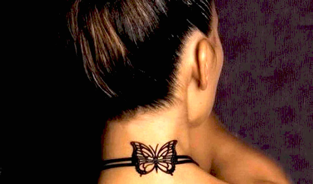 Neck tattoos for girls