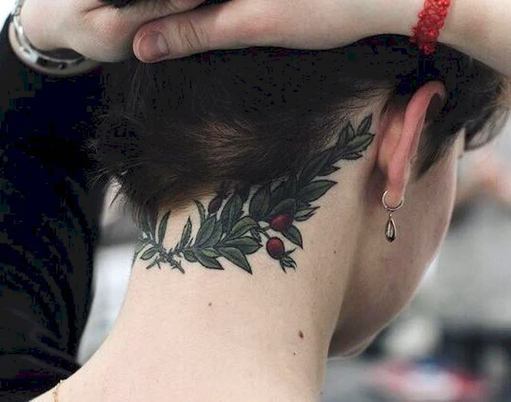 Neck tattoos for girls