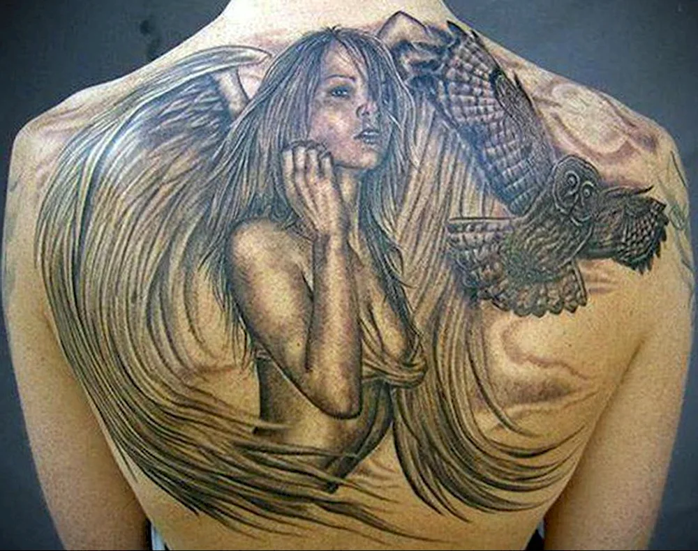 Angel tattoo