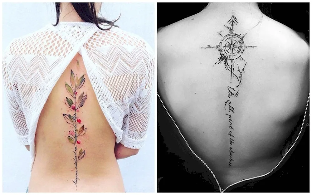 Back tattoos for women