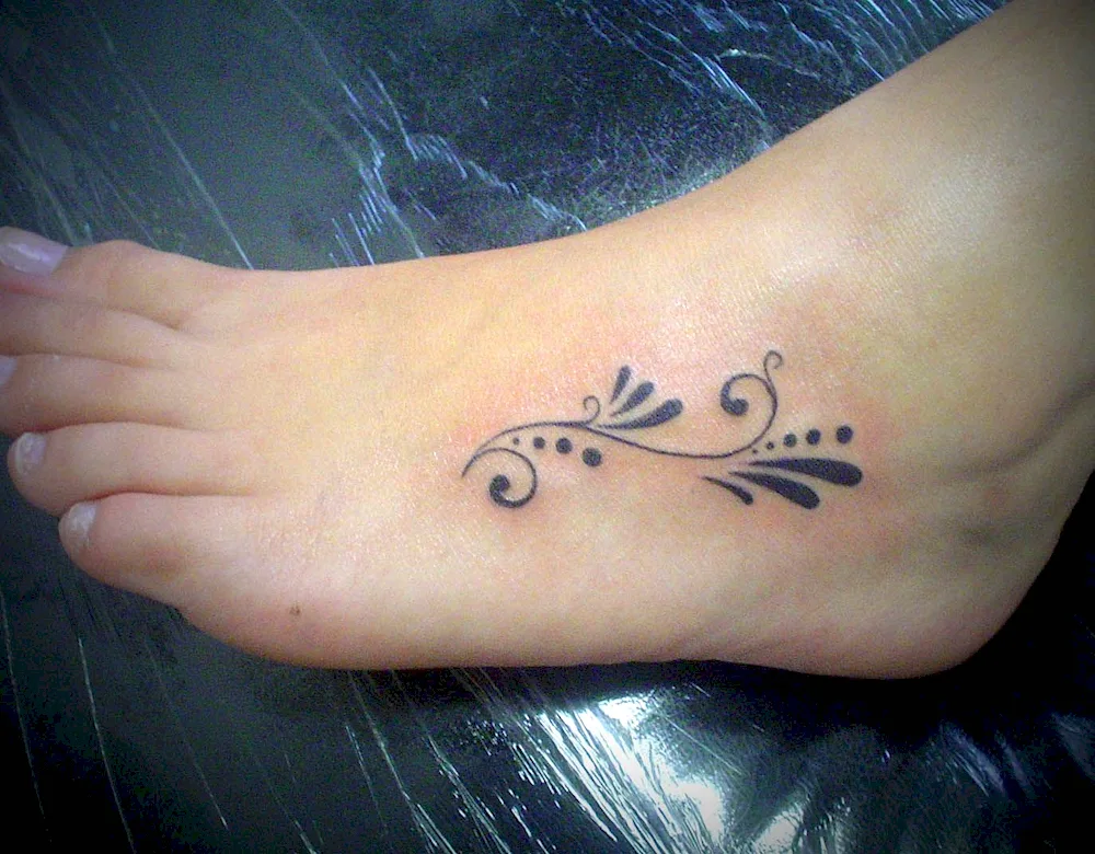 Ankle tattoo for girls