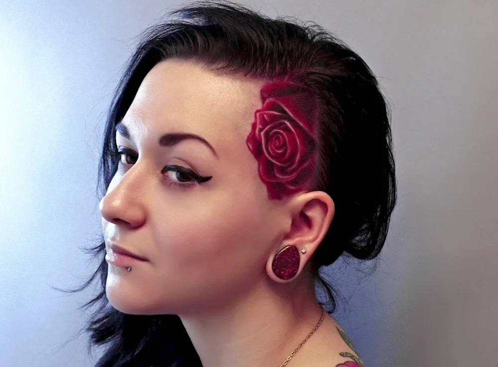 Tattoo on temple
