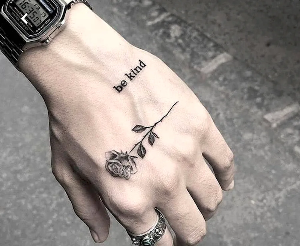 Hand tattoo