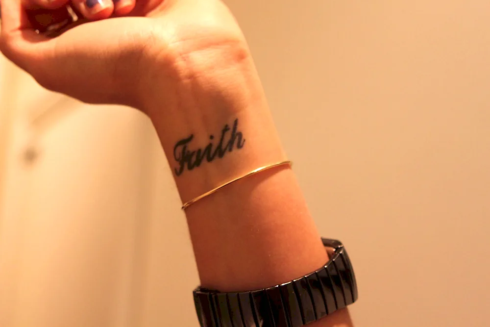 Wrist tattoo