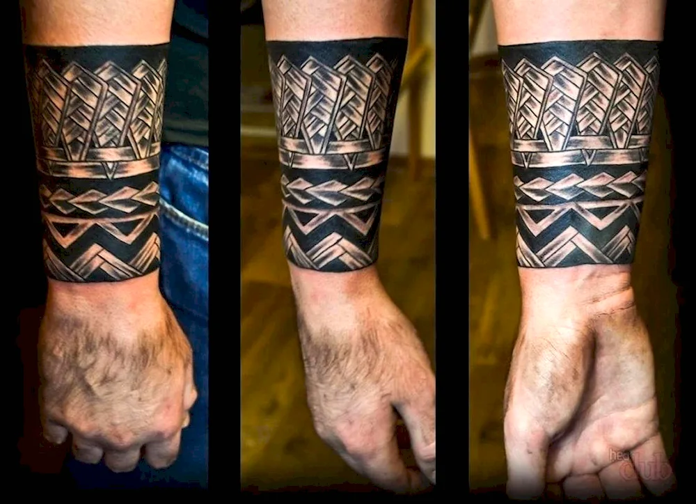 Blackwork Polynesia forearm