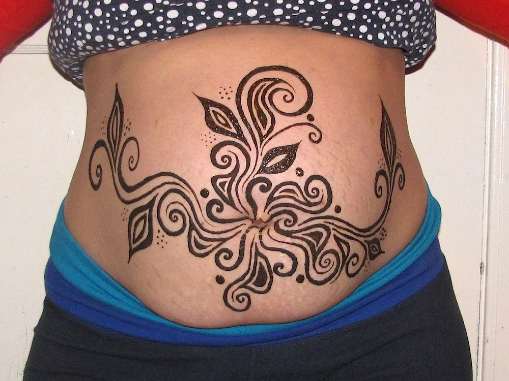 Tattoo on belly