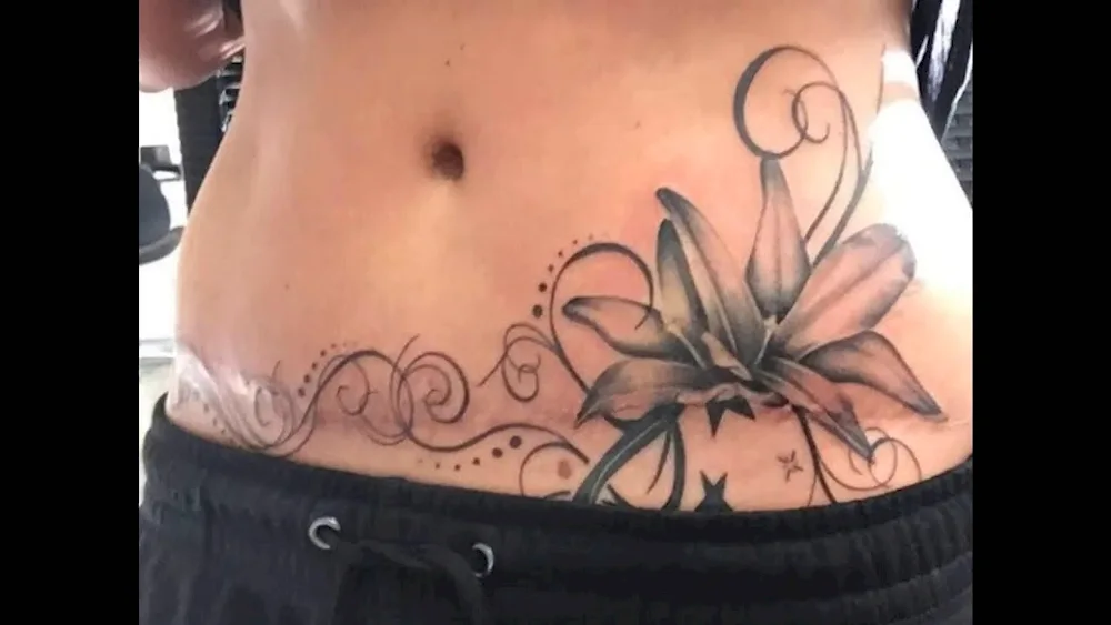 Belly tattoo