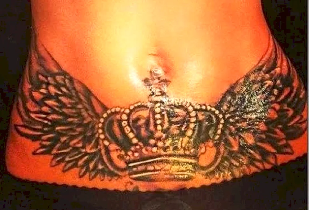 Tattoo on belly