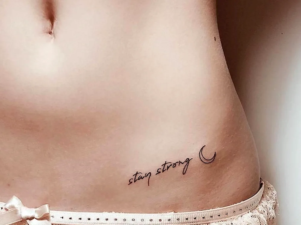 Belly tattoo for girls