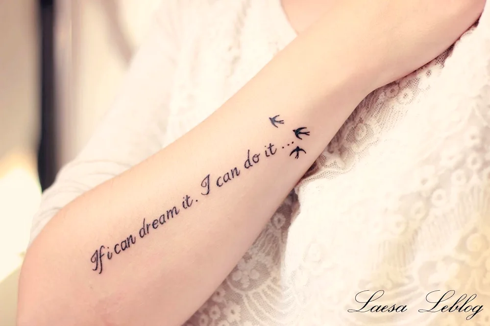 Tattoo on arm