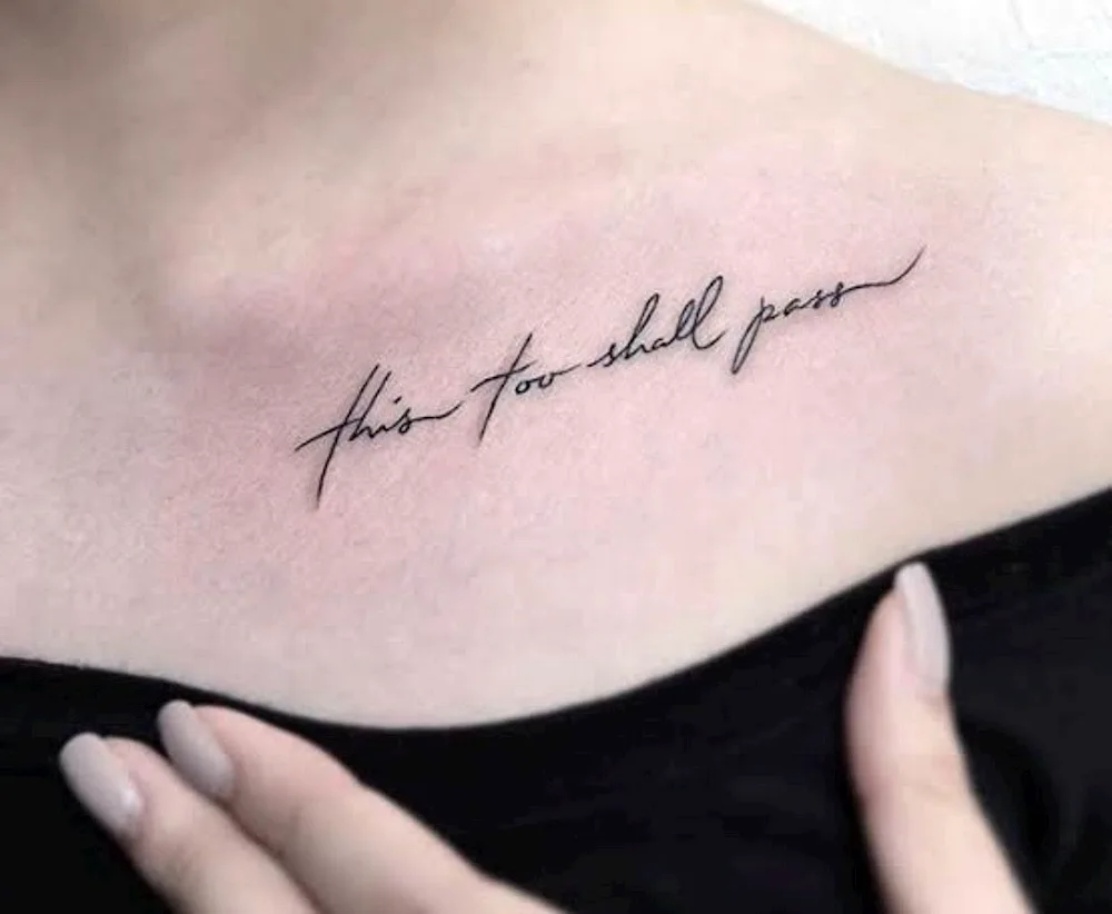 Tattoo lettering