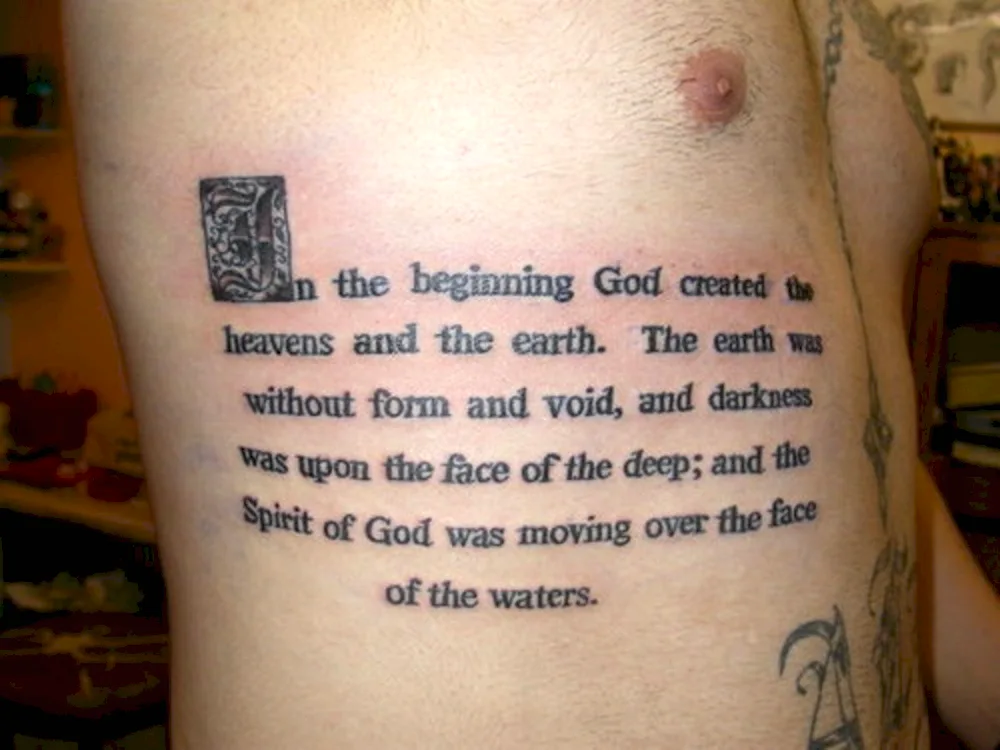 Bible tattoos with translation