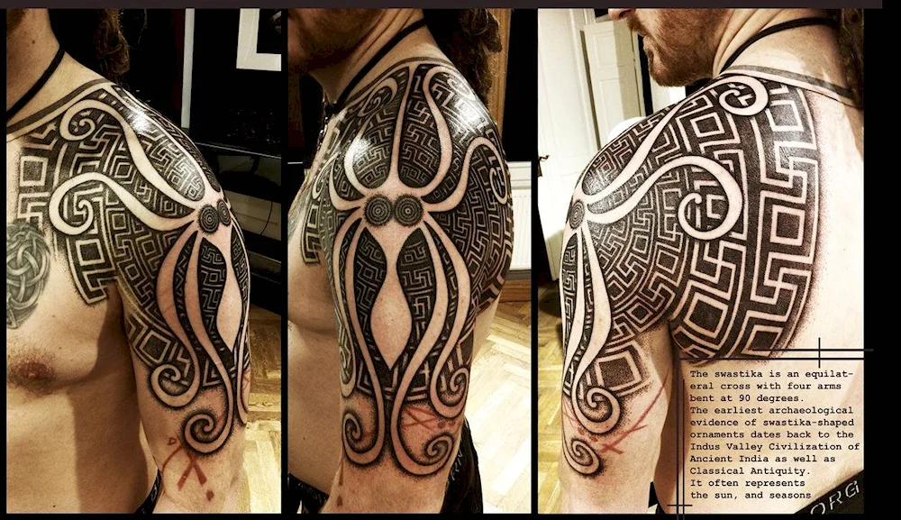 Tattoo ornament on tribes