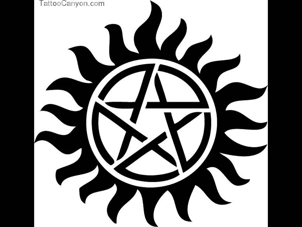 Tattoo pentagram Supernatural