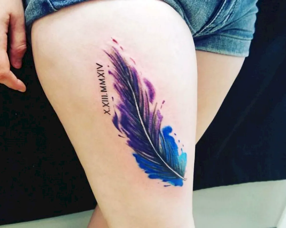 feather tattoo