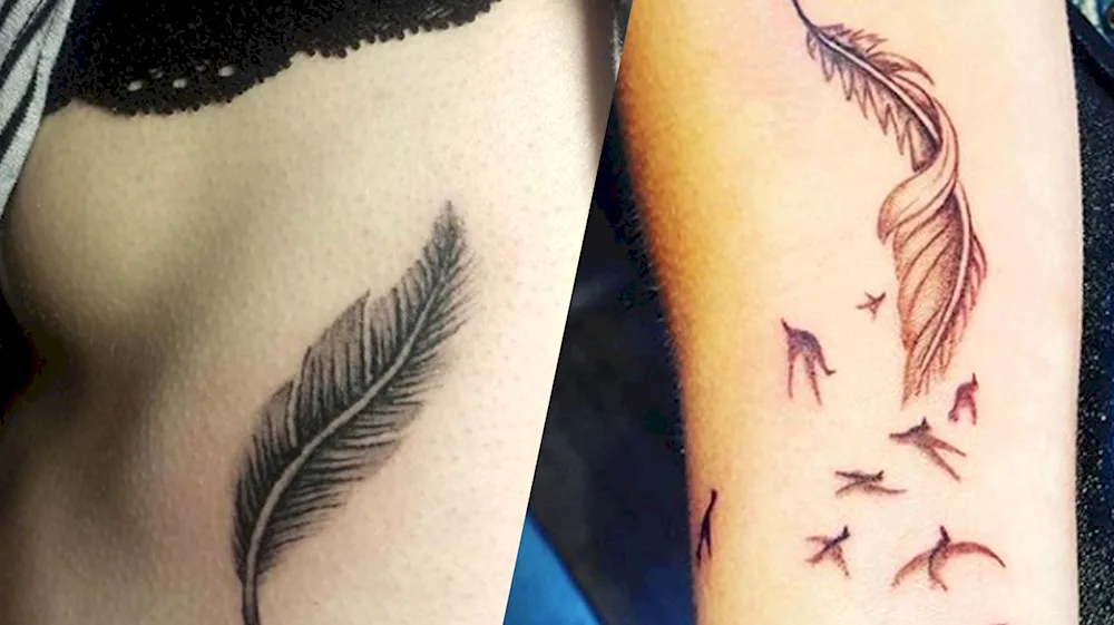 feather tattoo