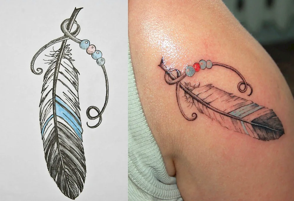 feather tattoo