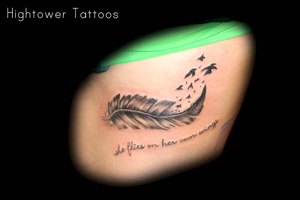 feather tattoo