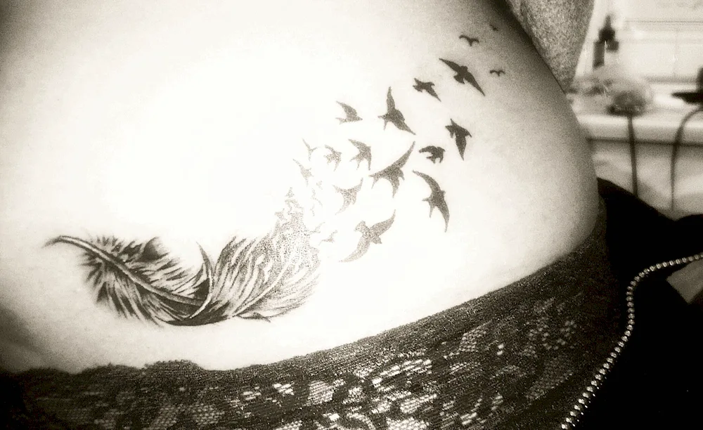 feather tattoo