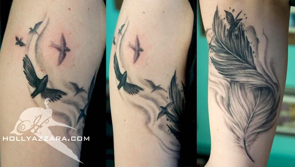 Colibri bird tattoo